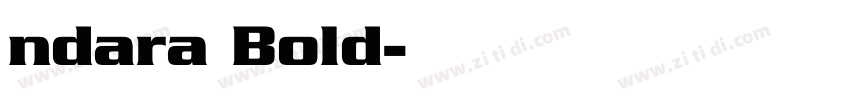 ndara Bold字体转换